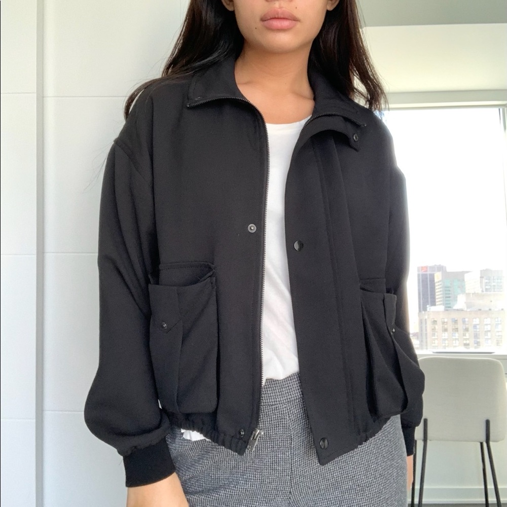 Aritzia WilfredโKAMILLE BOMBER JACKETโBLACK